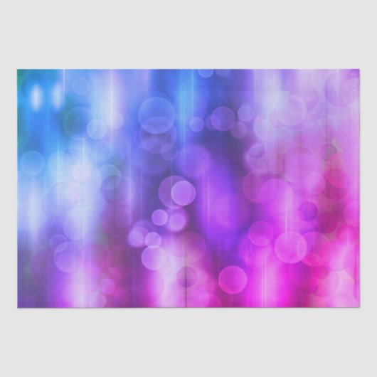 Roze en Paarse Abstracte cirkels Patroon Tissuepapier (Voorkant)