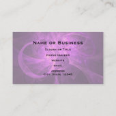 Roze en Paarse Abstracte fractal met cirkels Visitekaartje (Achterkant)