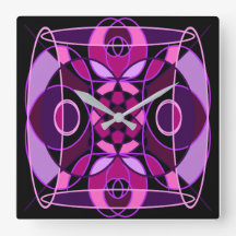 Roze en paarse abstracte mozaïek tegel