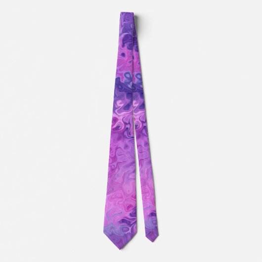 Roze en Paarse achtergrond Stropdas (Voorkant)