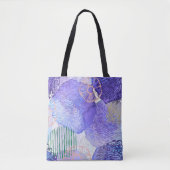 Roze en Paarse achtergrond Tote Bag (Voorkant)