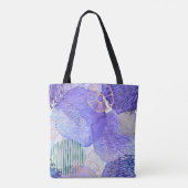 Roze en Paarse achtergrond Tote Bag (Achterkant)
