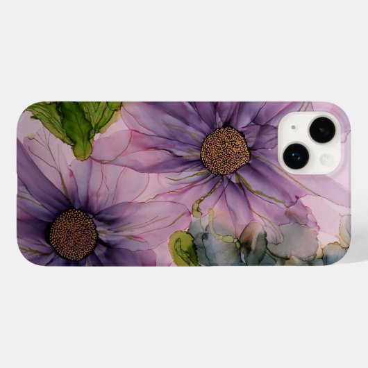 roze en paarse alcoholbloem Case-Mate iPhone case (Achterkant (horizontaal))