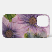 roze en paarse alcoholbloem iPhone hoesje (Achterkant horizontaal)