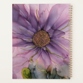 roze en paarse alcoholbloem planner (Achterkant)