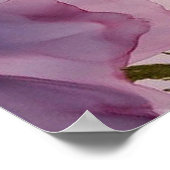 roze en paarse alcoholbloem poster (Hoek)