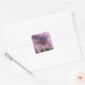 roze en paarse alcoholbloem vierkante sticker (Envelop)