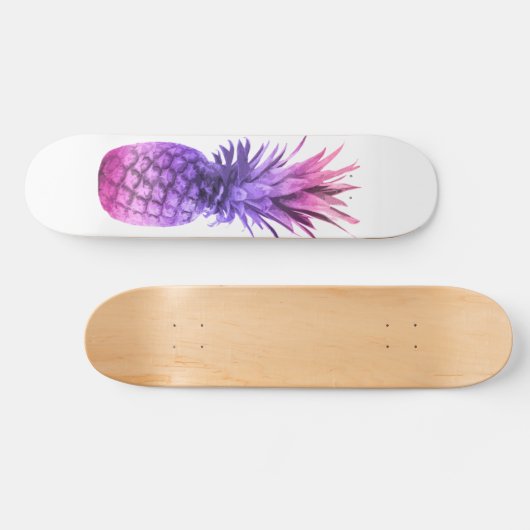Roze en Paarse ananas Persoonlijk Skateboard (Horizontaal)