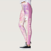 Roze en Paarse anjers, ontspannend Leggings (Links)