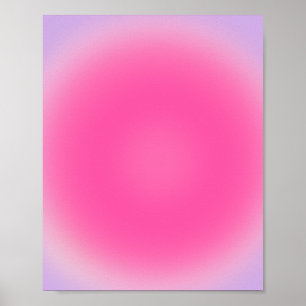 Roze en Paarse aura gradiënt Poster