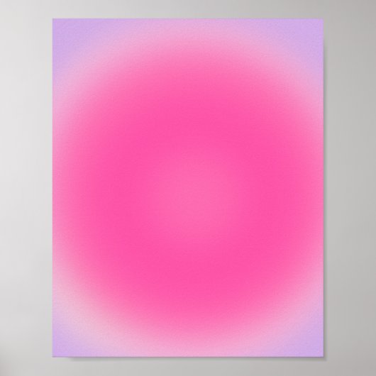 Roze en Paarse aura gradiënt Poster (Voorkant)