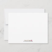 Roze en Paarse Baby shower Kaart (Achterkant)