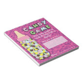 Roze en Paarse Baby Snoep gaming Notitieblok (Schuin)