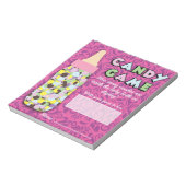 Roze en Paarse Baby Snoep gaming Notitieblok (Linkerzijde)