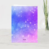 Roze en Paarse ballet 8th Birthday Kaart (Achterkant)