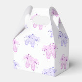 Roze en Paarse ballet Birthday Pointe Shoes Bedankdoosjes (Achterkant)