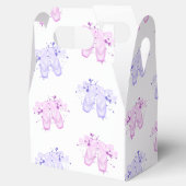 Roze en Paarse ballet Birthday Pointe Shoes Bedankdoosjes (Geopend)