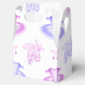 Roze en Paarse ballet Birthday Tutu & Pointe Shoes Bedankdoosjes (Geopend)