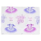 Roze en Paarse ballet Birthday Tutu & Pointe Shoes Groot Cadeauzakje (Achterkant)