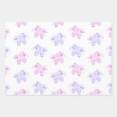 Roze en Paarse ballet Birthday Tutu & Pointe Shoes Inpakpapier Vel (Voorkant 3)