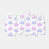 Roze en Paarse Ballet Birthday Tutu Waterverf Bedankdoosjes (Uitgevouwen)