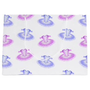 Roze en Paarse Ballet Birthday Tutu Waterverf Groot Cadeauzakje
