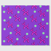 Roze en Paarse ballongeleidepapier Cadeaupapier (Vlak)