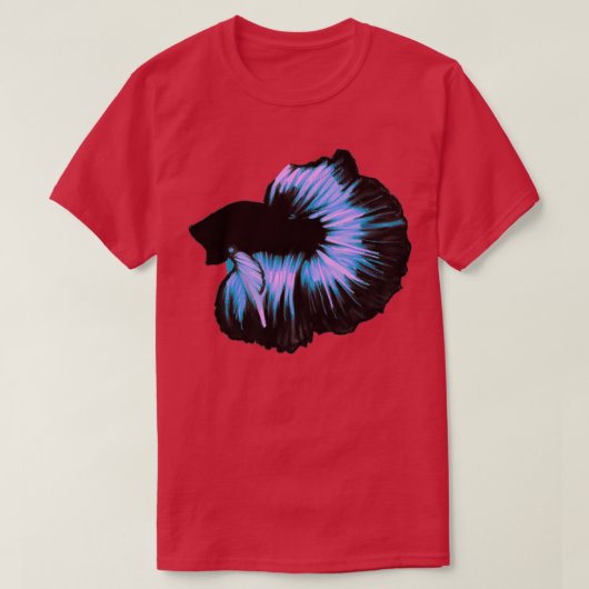Roze en paarse Betta T-shirt (Design voorkant)