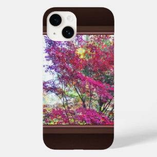 Roze en Paarse bladeren Case-Mate iPhone 14 Hoesje