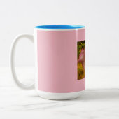 Roze en paarse bloei tweekleurige koffiemok (Links)