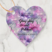 Roze en Paarse Bloemen Cosmetica Product Label (Voorkant)