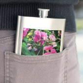Roze en paarse bloemen flacon (Voorbeeld)