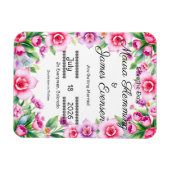 Roze en paarse bloemen flexibele fotomagneet magneet (Horizontaal)