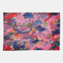 Roze en paarse bloemen Garden Oorspronkelijke Wate