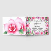 Roze en Paarse bloemen gastenboek (Volledig)