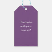 Roze en paarse bloemen gepersonaliseerd cadeaulabel (Achterkant)