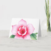 Roze en Paarse Bloemen Gevouwen Dank u kaart (Achterkant)