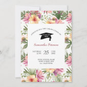 Roze en paarse bloemen kaart (Voorkant)