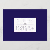 Roze en paarse bloemen  menu (Achterkant)