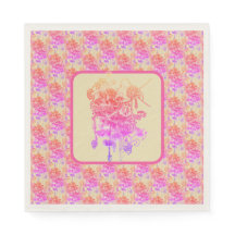 Roze en paarse bloemen papier