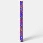  roze en paarse bloemen samsung galaxy hoesje (Linkerkant)