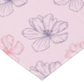 Roze en paarse bloemen tafelkleed (Gekanteld)