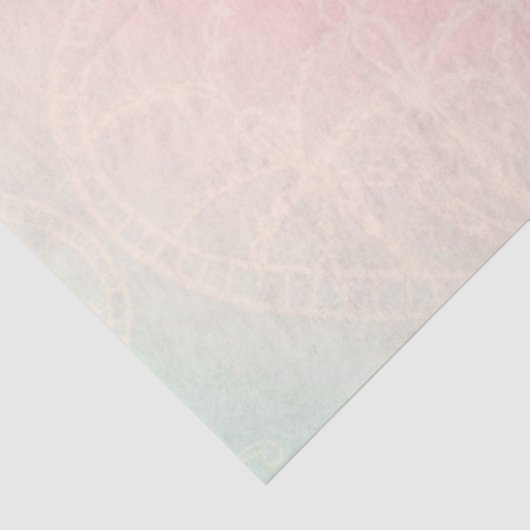 roze en paarse bloemen tissuepapier (Detail)