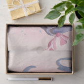 roze en paarse bloemen tissuepapier (Geschenk)