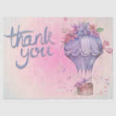 roze en paarse bloemen tissuepapier (Voorkant)