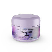 Roze en Paarse Bloemen Wraparound Jar Label Adreslabel Wikkel