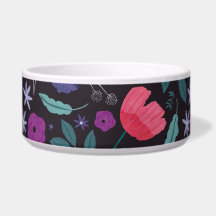 Roze en Paarse bloemenillustratiepatroon