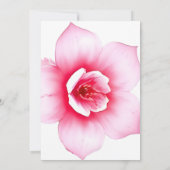 Roze en Paarse bloemenuitnodiging Kaart (Achterkant)