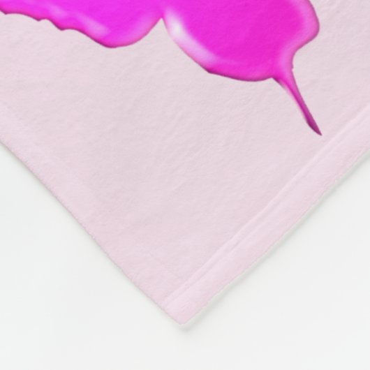 ROZE EN PAARSE BLOEMIGE CUSTOM 90E VERJAARDAG FLEECE DEKEN (Hoek)