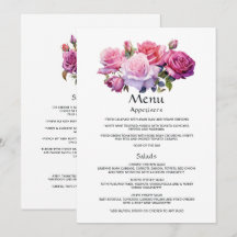 Roze en paarse bloemige details voor huwelijksgast